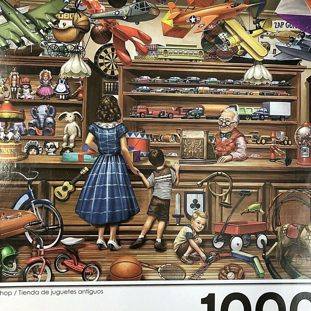 Vintage‎ Toy Shop 1000 Piece Puzzle Collector Art By Sergio Botero NEW Sealed